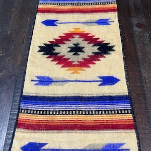 Camino de mesa y bufanda multiusos del suroeste, textil suave estilo bohemio azteca