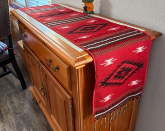 Runner da tavola o sciarpa morbida in stile sud-occidentale, decorazione per la casa in stile boho.