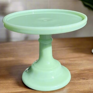 Jadeite 6" Cake Stand Mosser Glass