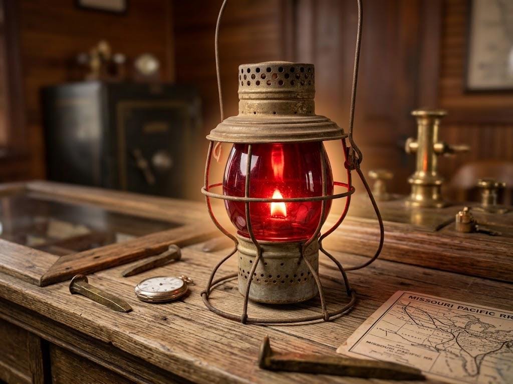 Vintage Railroad Train Lamp - Etsy