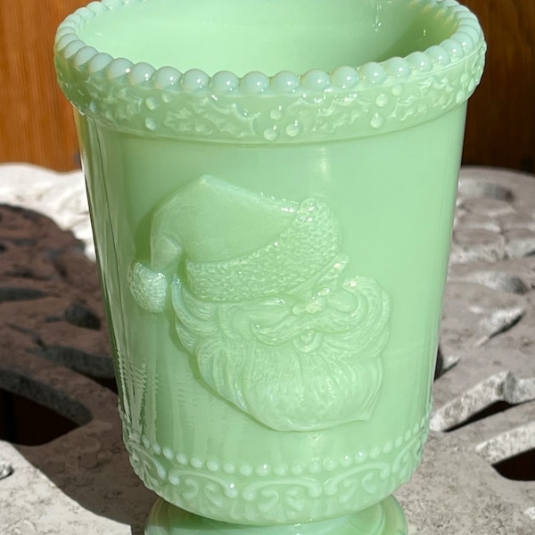 Jadeite Santa Cup