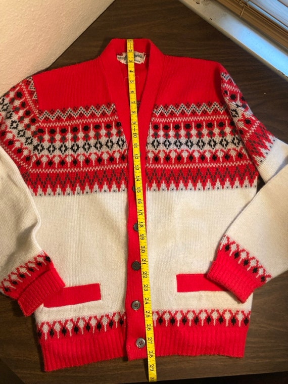 Paul Harris Festive Cardigan Sweater Midcentury V… - image 4