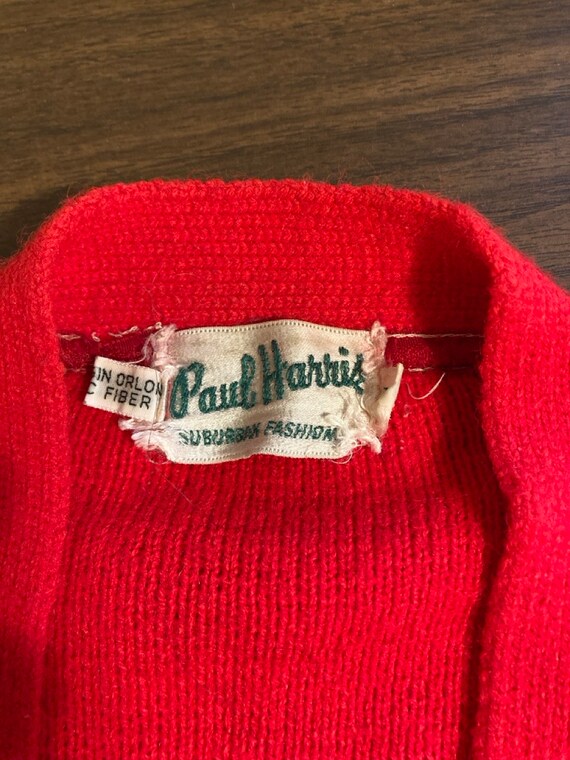 Paul Harris Festive Cardigan Sweater Midcentury V… - image 2