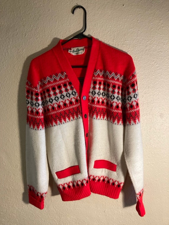 Paul Harris Festive Cardigan Sweater Midcentury V… - image 7