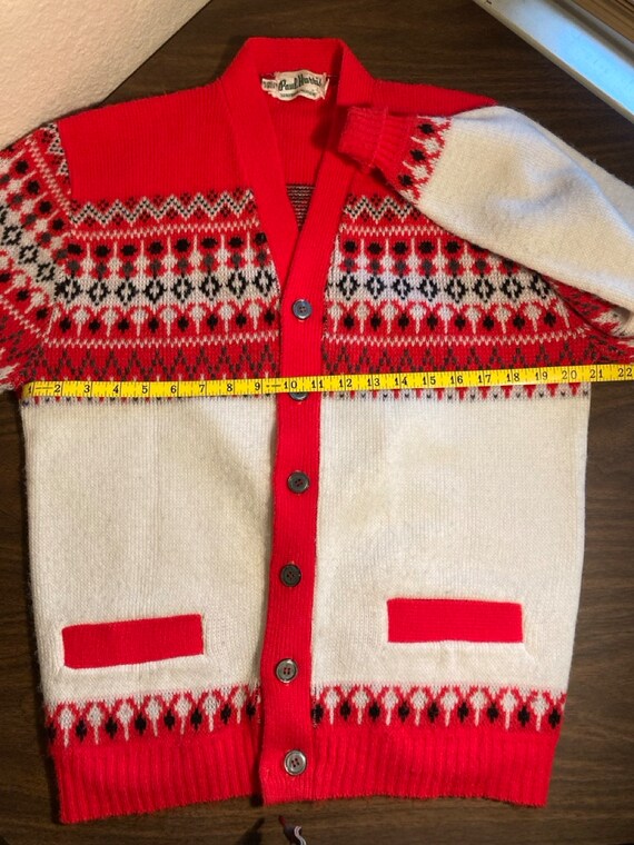 Paul Harris Festive Cardigan Sweater Midcentury V… - image 5