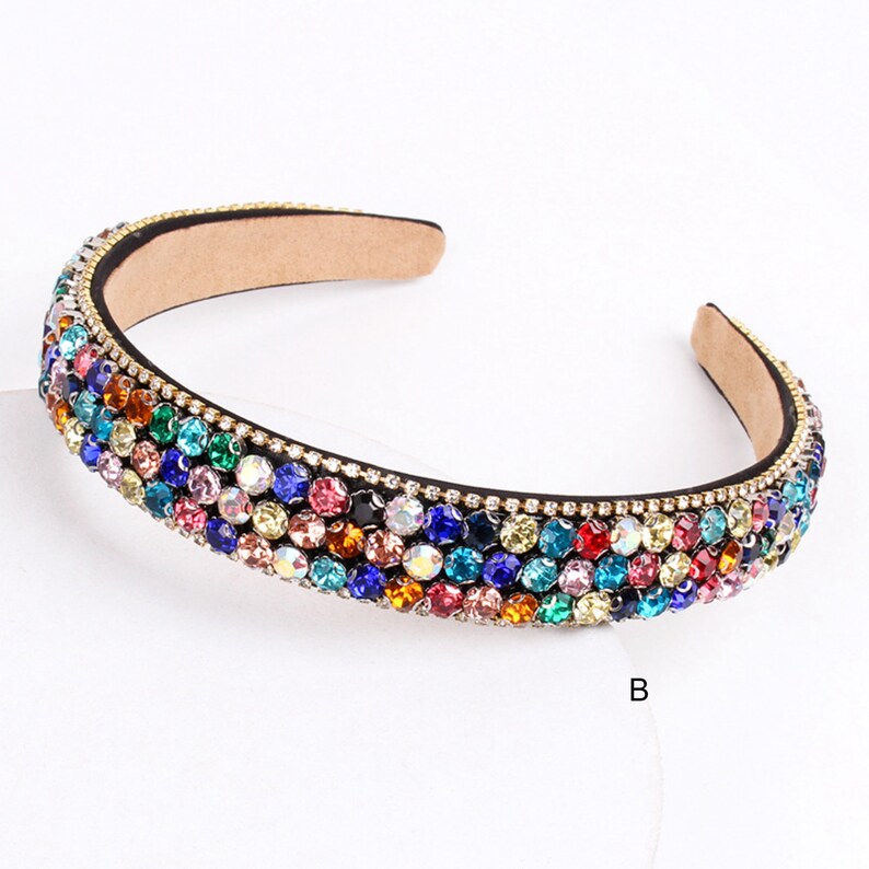 Luxury Jeweled Headband Full of Rhinestone , Luxury Vintage Hair