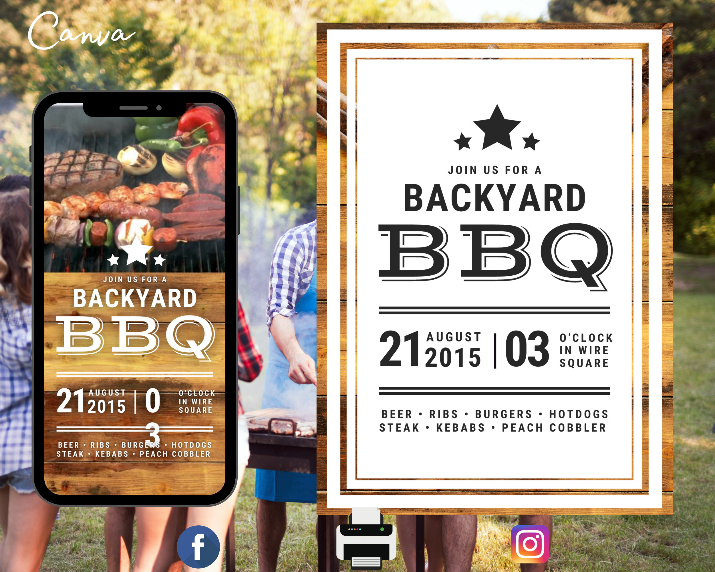 BBQ Invitation Barbecue Invitation Backyard BBQ Party BBQ Etsy Il Fullxfull.4694093314 Oc62