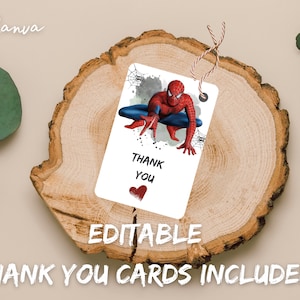 Spiderman Editable Welcome Sign Any Age Party 18 x 24 and 20 x 30 Cards spiderman Poster EDIT INSTANT DOWNLOAD, kids party welcome 0089 image 5
