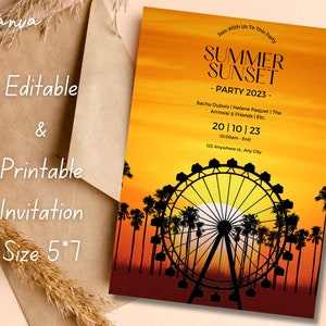 Personalised festival invitation, digital festival invitation, mobile phone video invitation, birthday invitation, Facebook event cover 0071