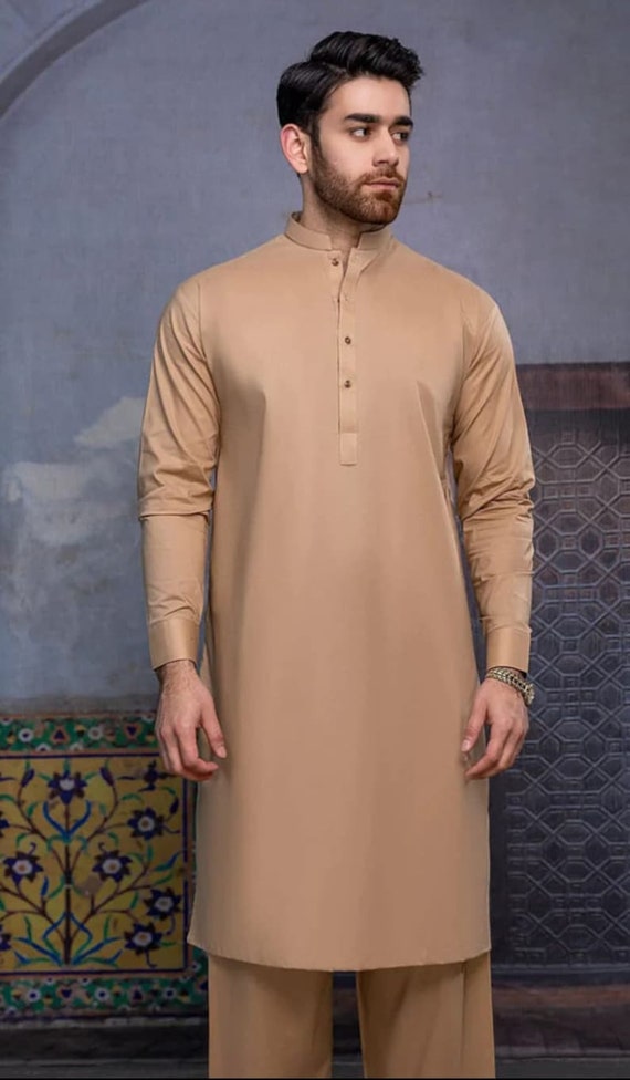 Beige kurta pajama new arrivals