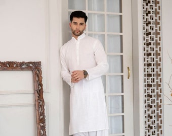 Handmade Cotton Kurta Pajama Set: Men's Ethnic Wear