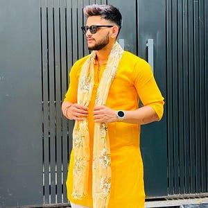 cotton haldi dress for men Radiant Hues: Discover our Haldi Collection for Men