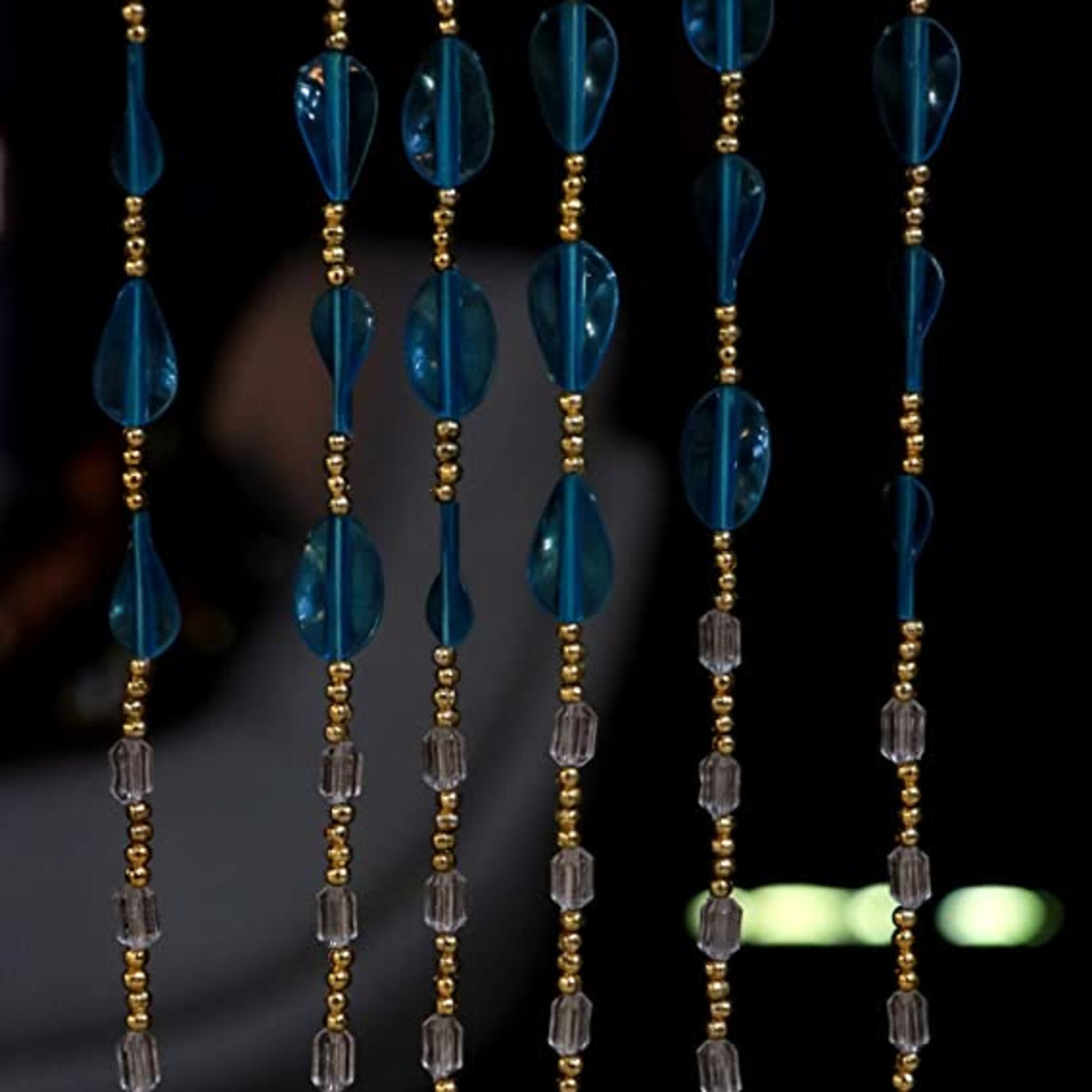 DIY Beaded Curtain Doorway Bead Curtain Door Curtains Linen Etsy