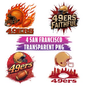 4 San Francisco Game Day PNG Sublimation, Football Mascot Png, Football T-Shirt Png, PNG Digital Download, Gift for Sport Lover