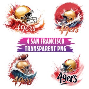 4 San Francisco Game Day PNG Sublimation, Football Mascot Png, Football T-Shirt Png, PNG Digital Download, Gift for Sport Lover