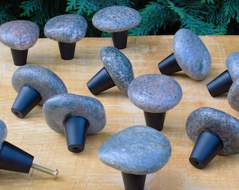 Knoppen en knoppen voor kuststenen, keukengrepen voor dressoirs, kasten en kasten, deurknoppen voor dressoirs, zwart metaal