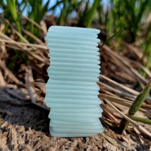 Vetro di mare bianco sfuso Vero vetro da spiaggia lotto 100-300 pezzi, 2x3 cm - Veri ciottoli di vetro marino Vetro di mare grezzo Mosaico artigianale