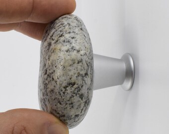 Natural Sea Rock Knob – Handmade Coastal Cabinet Drawer Pull