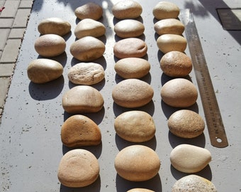 Perilla de gabinete de piedra marina: Tirador de cajón de roca de playa báltica