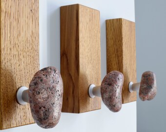 Creative stone hooks - Rock wall hook - wandhaken - Towel Hanger - Modern entryway hallway Coat Rack