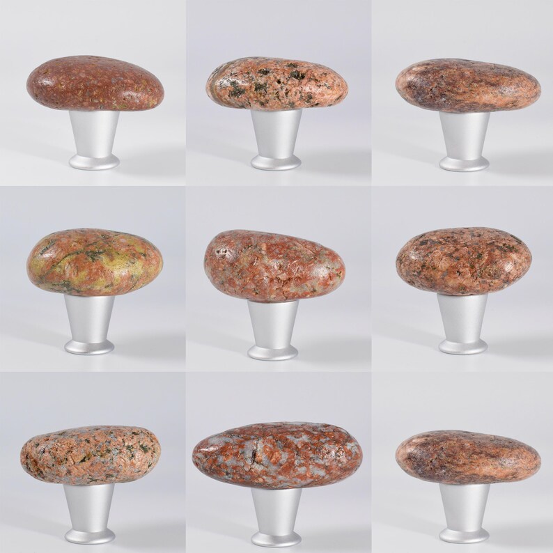 Stone Cabinet Knobs, Rock Knobs, Stone Pulls, Stone Knobs for Cabinets,Stone Drawer Pulls, Stone Drawer Handles, Stone Door Knob