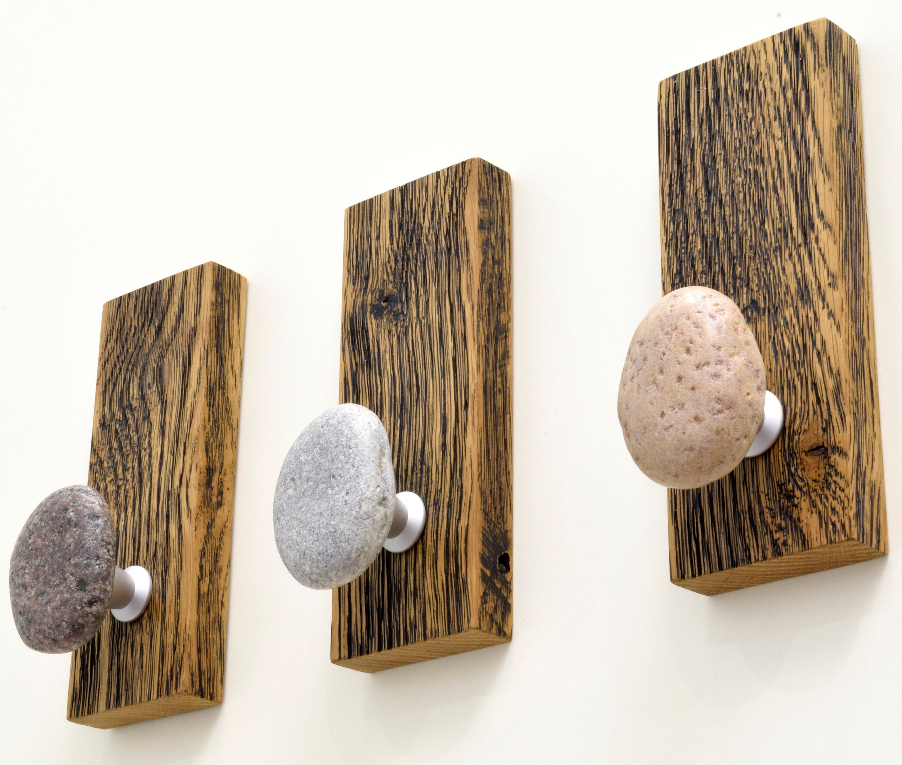 Rock Coat Racks Beach Stone Coat Rack. Natural Sea Stone Wall Hangers. Bathroom Wall ...