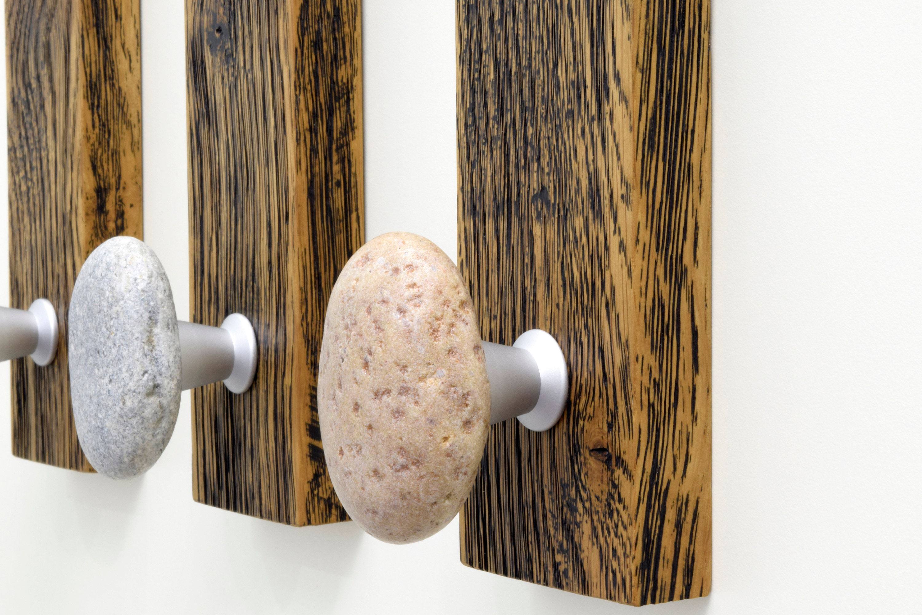 Rock Coat Racks Beach Stone Coat Rack. Natural Sea Stone Wall Hangers. Bathroom Wall ...