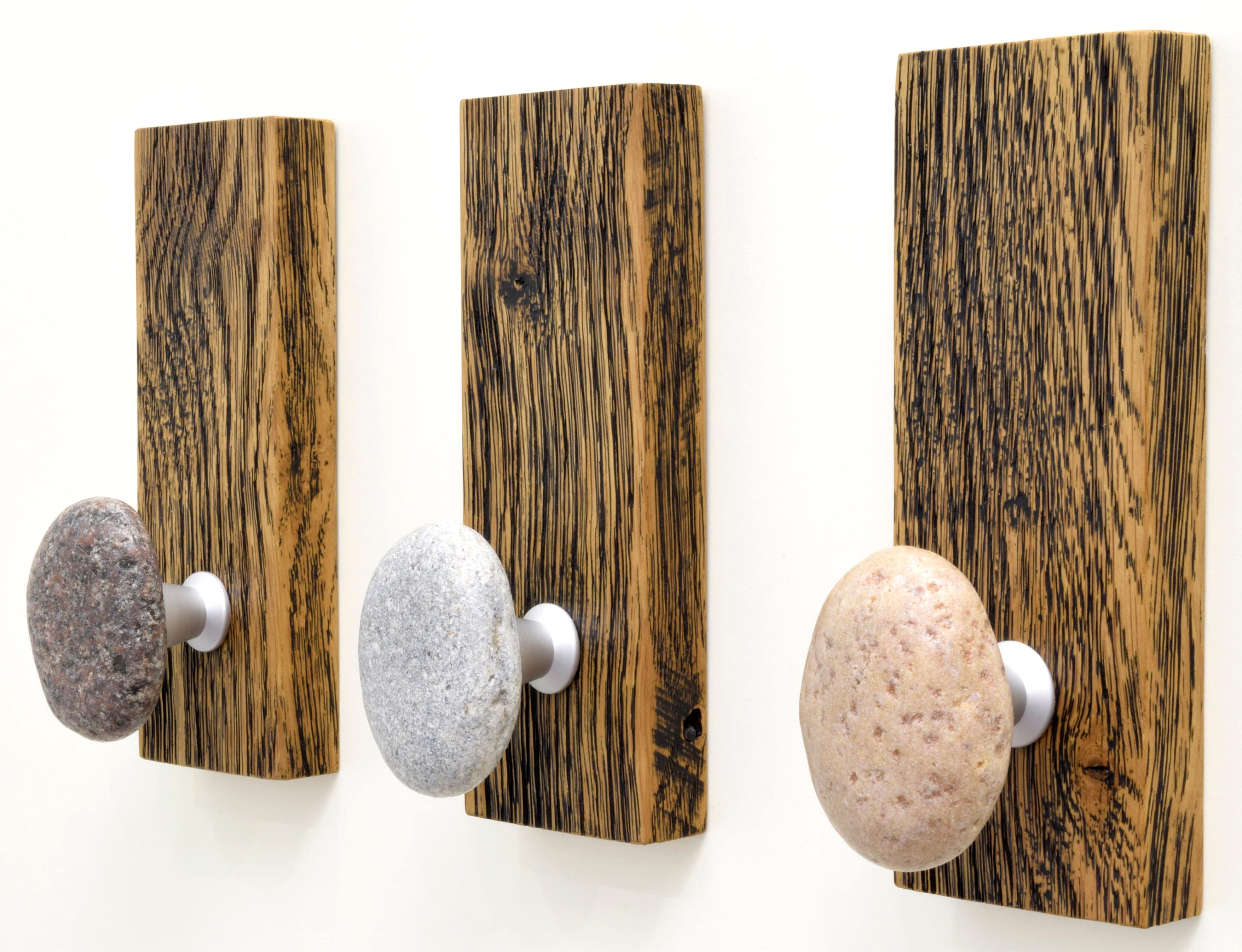 Beach Stone Towel Hooks and Holders. Natural Sea Stone Wall Coat ...