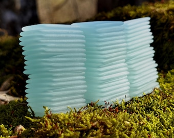 1 kilo de verre de mer bijoux plats bricolage verre de plage lisse blanc - verre d&#39;aquarium - morceaux de verre mat lisse diy - verre de mer blanc givré