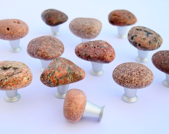 Gałka granitowa, gałka do szuflady z kamienia, gałka do drzwi, uchwyty do szuflad i gałki do szafek