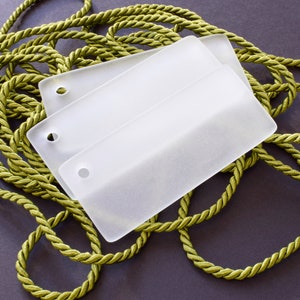 Plaatskaarten zeeglas met geboorde gaten, groot zeeglas, kusthuwelijksdecor set van 10 stuks