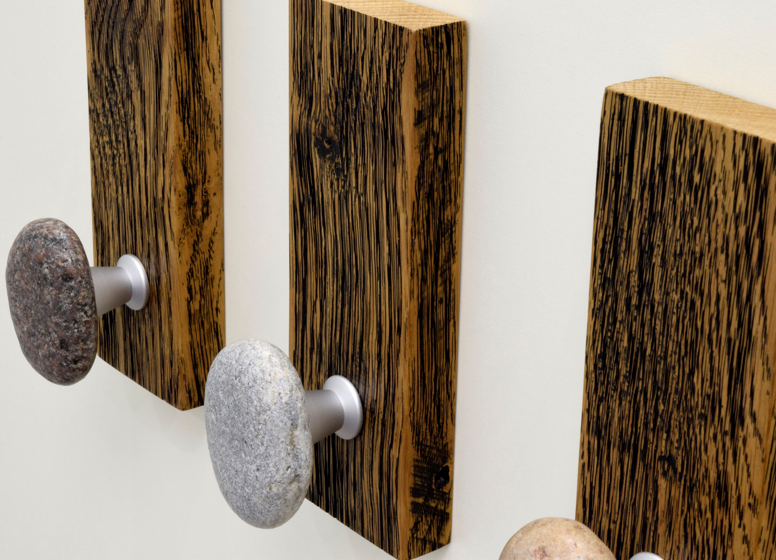 Beach Stone Coat Rack. Natural Sea Stone Wall Hangers. Bathroom Wall ...