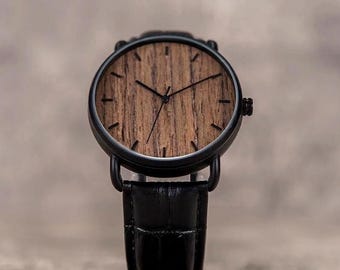 Personalized Gift for Him - Engraved Bamboo Wooden Watch - Custom Mens Watch - 1st Anniversary Gift for Boyfriend - Natural Wood Watch Gift
