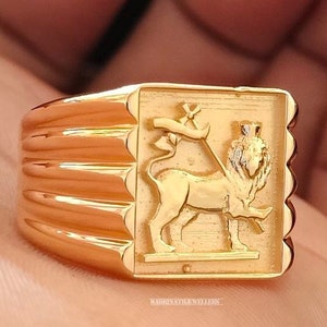 Lion Of Judah Ring 925 Sterling Silver Jewelry Lion Of Judah Signet Ring Lion flag Ring lion Mans Unique Gift Ring Artisan Ring Husband Gift