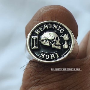 Graduation Gift,Memento Mori Ring , Silver Memento Mori Ring , Memento Mori , Daily Stoic Ring , , Personalized Jewelry , Christmas Gift