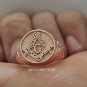 Masonic ring / freemason ring / masonic jewelry / masonic lodge ring / Masonic ring for men / Masonic ring for women / Masonic signet ring