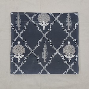 Black and White Pure Cotton Block Print Fabric by the Yard, fabric by the meter, Indian Wood Block, Handstamped