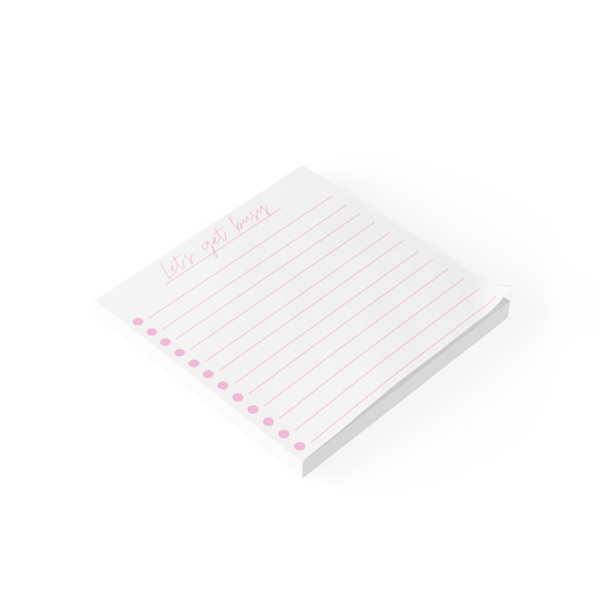 Lets Get Busy Post It Note Pads L Note Pad L Post It Note Pad L to Do ...