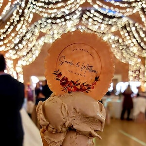 Bespoke Wedding Wafer Biscuits 140 Discs image 2