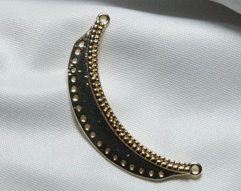 5pcs+  Crescent-style porous connection earring pendant-necklace pendant-DIY jewelry making accessories
