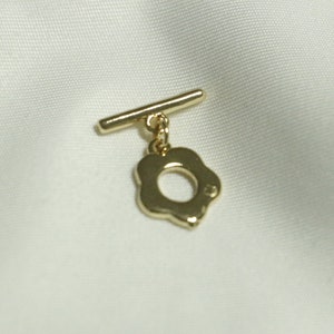 10pcs Gold-Plated mini Flower OT Buckle-Wheat Ear Pattern Jewelry Buckle-Necklace Buckle-Chain Lock-Jewelry Accessory Wholesale-Daily Style