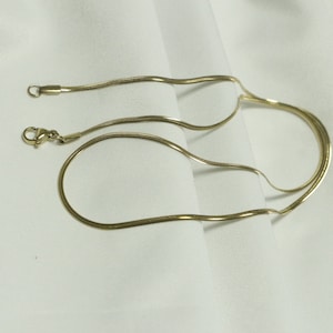 One 18k gold-plated chain, gold necklace, bracelet making, gold-plated necklace, 45cm, DIY necklace wholesale, real shot