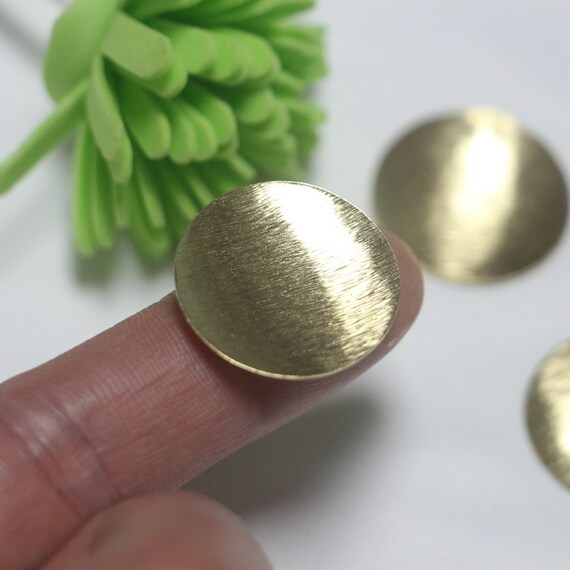 Brass Round Concave Metal Sheet Jewelry Making Earrings Making