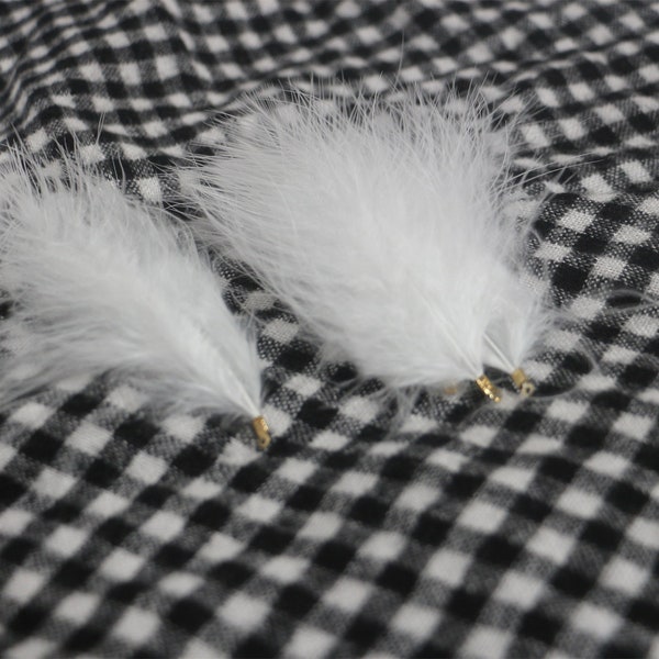 Pack of 10 White Feather Tassel Earrings Accessory Long Pendant