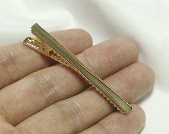 Copper-clad gold 14k hair clip-strong hair clip-duckbill clip-crocodile clip-beak grab clip-hair clip hair accessories+4pcs