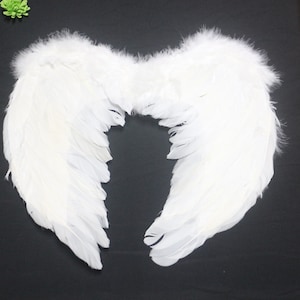 Angel wings, children&#39;s feather wings, strap wings, white wings, stage performance props
