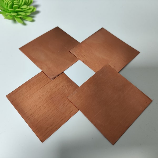 Original brass sheet - pure copper conductive t2 copper sheet diy brass heat dissipation processing customization