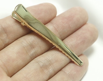Copper-clad gold 14k hair clip-strong hair clip-duckbill clip-crocodile clip-pointed beak clip-hair clip hair accessories+4pcs