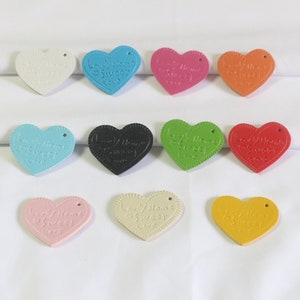 diy handmade jewelry accessories 38*32mm color leather lettering peach heart love tag pendant pendant