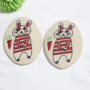Broche de ramillete para bordado de tela, Base para ropa, zapatos, accesorios para sombreros, etiqueta para miembros de la familia, dibujos animados
